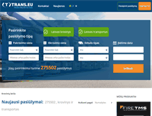 Tablet Screenshot of lt.trans.eu