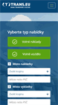 Mobile Screenshot of cz.trans.eu